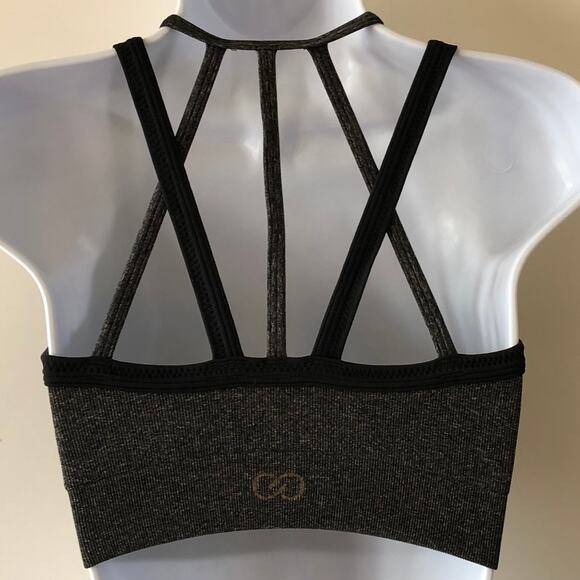 Calia By Carrie Underwood Sports Bra Strappy Black Small - Picture 2 of 3